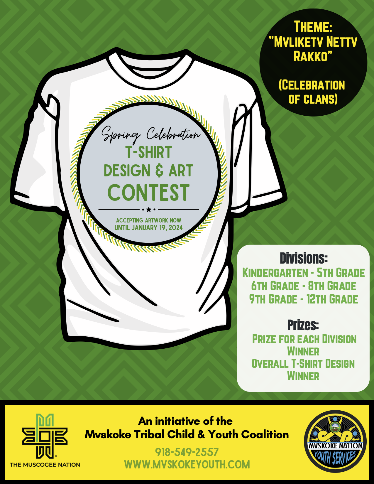 2024 Spring Celebration T-Shirt Design Contest! - The Muscogee Nation ...