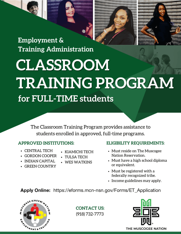 Employment and Training (ETA) | MuscogeeNation.com :MuscogeeNation.com