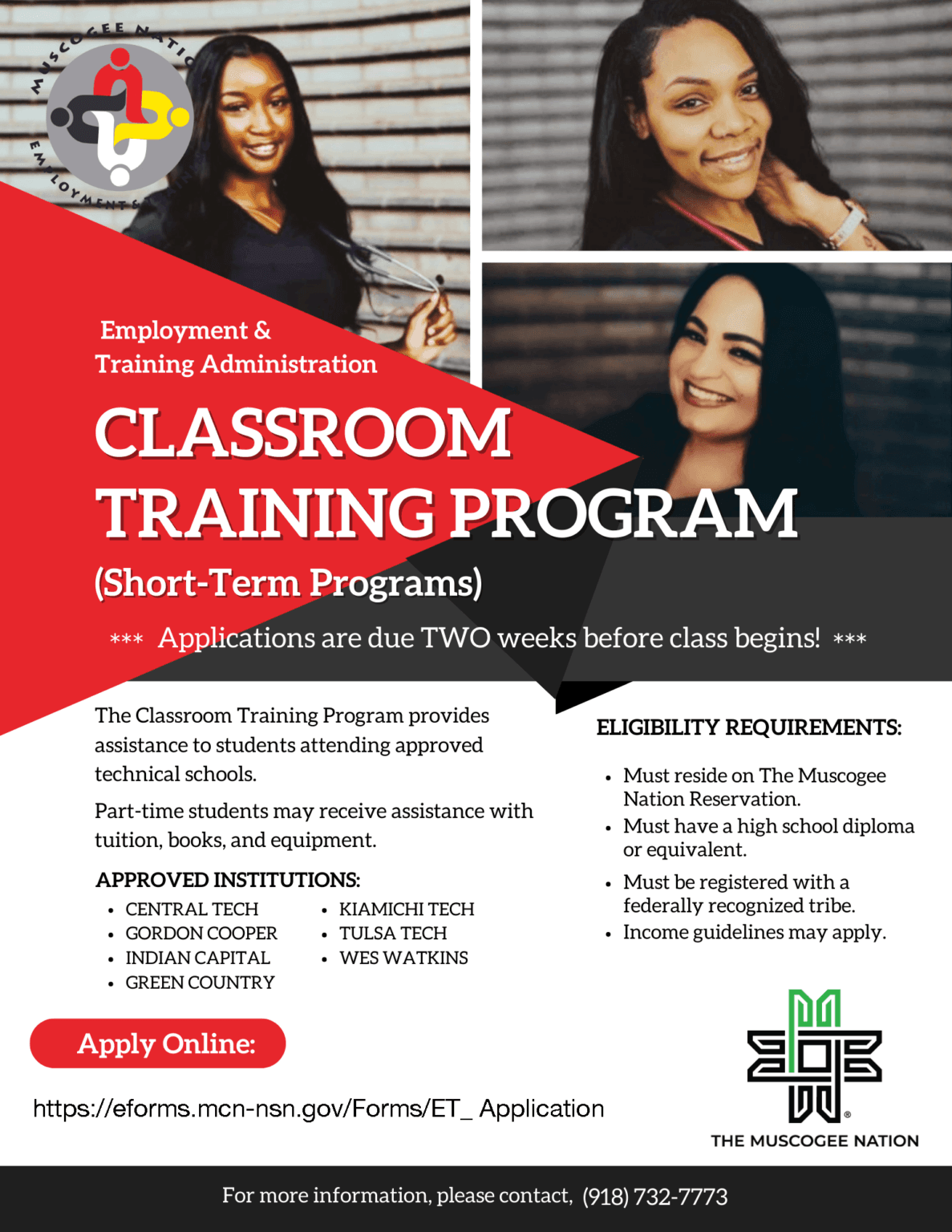 Employment and Training (ETA) | MuscogeeNation.com :MuscogeeNation.com